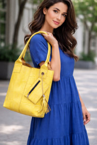 Cartera femenina de cuero